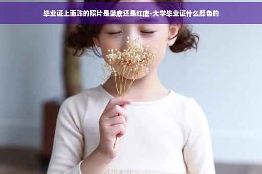 毕业证上面贴的照片是蓝底还是红底-大学毕业证什么颜色的