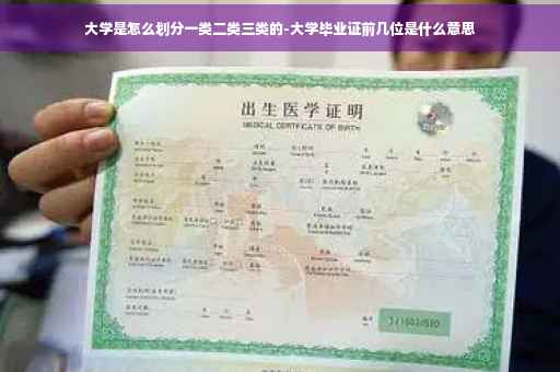 大学是怎么划分一类二类三类的-大学毕业证前几位是什么意思