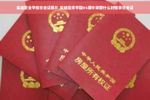 盐城职业学校毕业证图片,盐城技师学院05届中级部什么时候拿毕业证