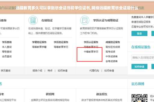 远程教育多久可以拿到毕业证书和学位证书,网络远程教育毕业证是什么