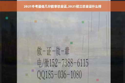 2021中考最低几分能拿毕业证,2021初三毕业证什么样