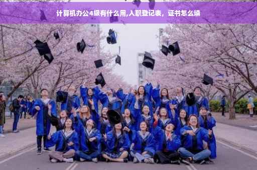 计算机办公4级有什么用,入职登记表，证书怎么填