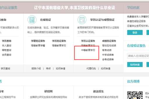 辽宁本溪有哪些大学,本溪卫校发的是什么毕业证