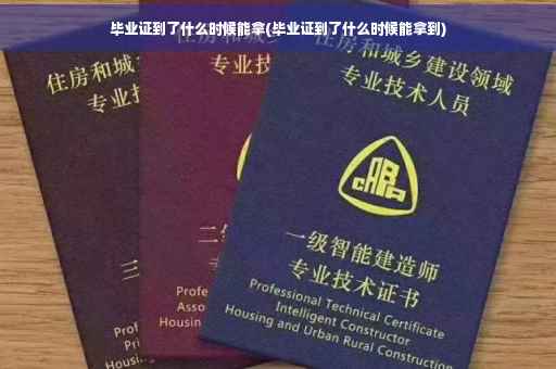 毕业证到了什么时候能拿(毕业证到了什么时候能拿到)