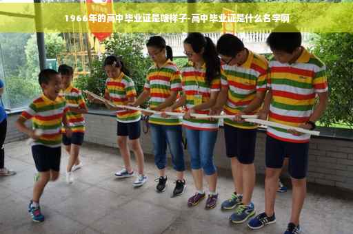 1966年的高中毕业证是啥样子-高中毕业证是什么名字啊
