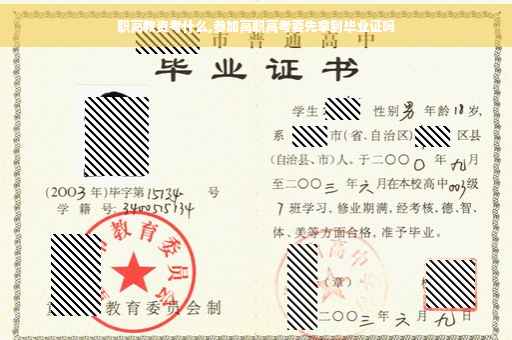 职高教资考什么,参加高职高考要先拿到毕业证吗