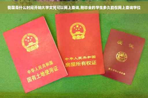 我国是什么时间开始大学文凭可以网上查询,刚毕业的学生多久能在网上查询学位
