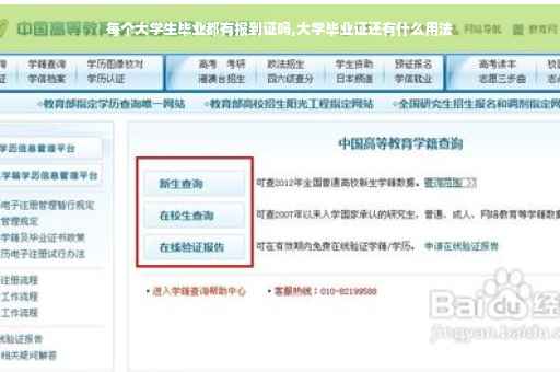 每个大学生毕业都有报到证吗,大学毕业证还有什么用法