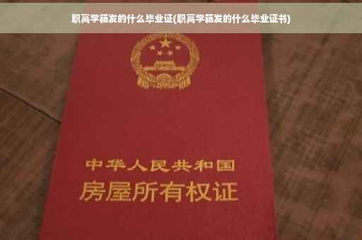 职高学籍发的什么毕业证(职高学籍发的什么毕业证书) 职高学籍发的什么毕业证(职高学籍发的什么毕业证书)