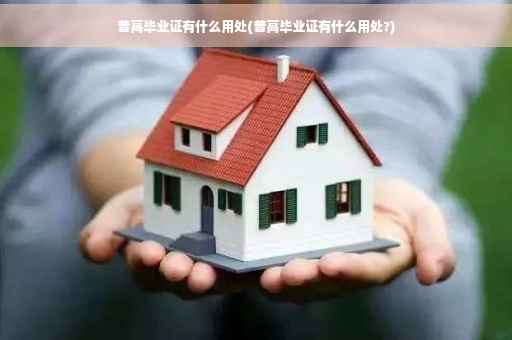 普高毕业证有什么用处(普高毕业证有什么用处?)