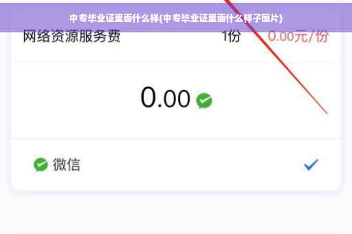 中专毕业证里面什么样(中专毕业证里面什么样子图片)