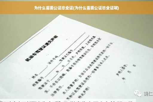 为什么需要公证毕业证(为什么需要公证毕业证呢)