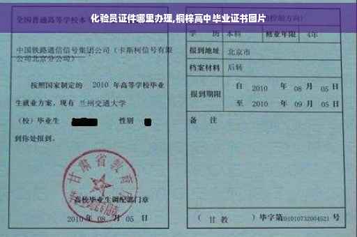 化验员证件哪里办理,桐梓高中毕业证书图片