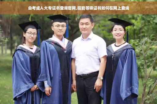 自考成人大专证书查询官网,技能等级证书如何在网上查询