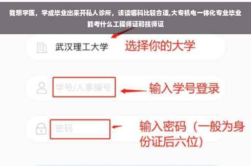 我想学医，学成毕业出来开私人诊所，该读哪科比较合适,大专机电一体化专业毕业能考什么工程师证和技师证