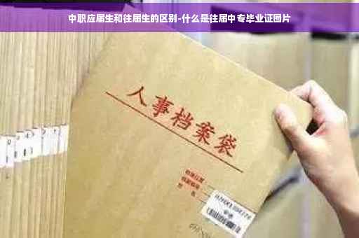 中职应届生和往届生的区别-什么是往届中专毕业证图片