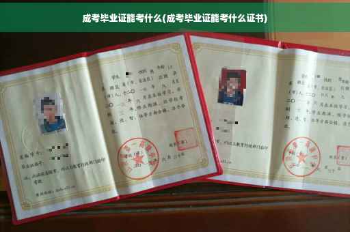 成考毕业证能考什么(成考毕业证能考什么证书)