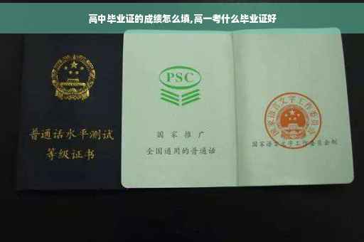高中毕业证的成绩怎么填,高一考什么毕业证好