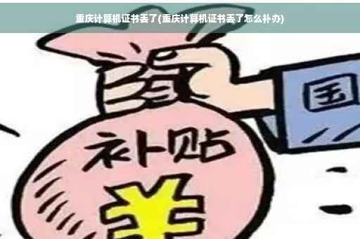 重庆计算机证书丢了(重庆计算机证书丢了怎么补办)