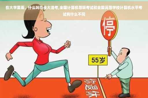 在大学里面，什么叫毕业大清考,全国计算机等级考试和全国高等学校计算机水平考试有什么不同