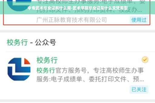 中专武术毕业证有什么用-武术学院毕业证是什么文凭类型