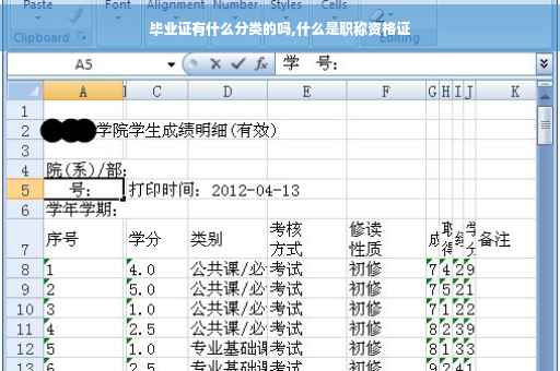 毕业证有什么分类的吗,什么是职称资格证