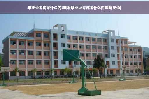 毕业证考试考什么内容啊(毕业证考试考什么内容啊英语)