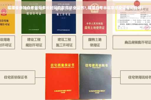福建省参加自考最短多长时间能取得毕业证书?,福建自考半年拿毕业证有可能吗?