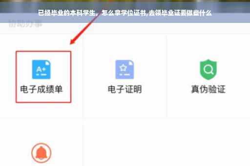 已经毕业的本科学生，怎么拿学位证书,去领毕业证要做些什么