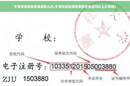 中专毕业没有毕业证怎么办,中专毕业生没有拿到毕业证可以上大专吗?