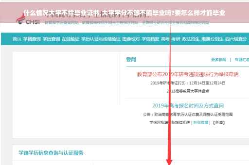什么情况大学不给毕业证书,大学学分不够不能毕业吗?要怎么样才能毕业