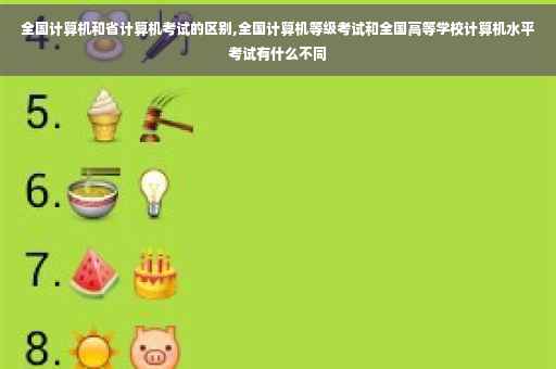 全国计算机和省计算机考试的区别,全国计算机等级考试和全国高等学校计算机水平考试有什么不同