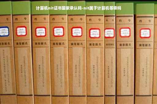 计算机nit证书国家承认吗-nit属于计算机等级吗