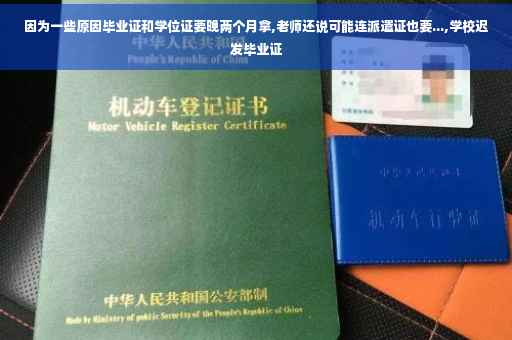 因为一些原因毕业证和学位证要晚两个月拿,老师还说可能连派遣证也要...,学校迟发毕业证
