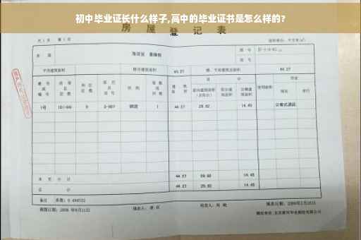 初中毕业证长什么样子,高中的毕业证书是怎么样的?