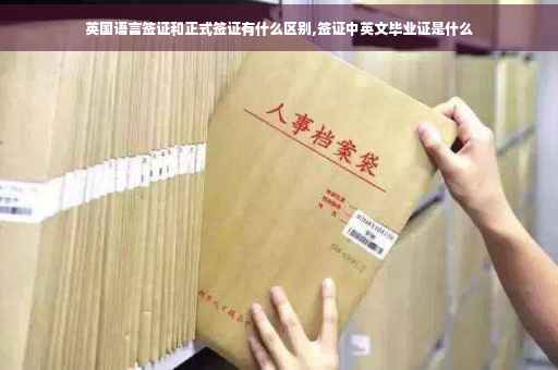 英国语言签证和正式签证有什么区别,签证中英文毕业证是什么