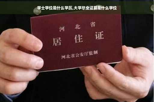 学士学位是什么学历,大学毕业证算是什么学位