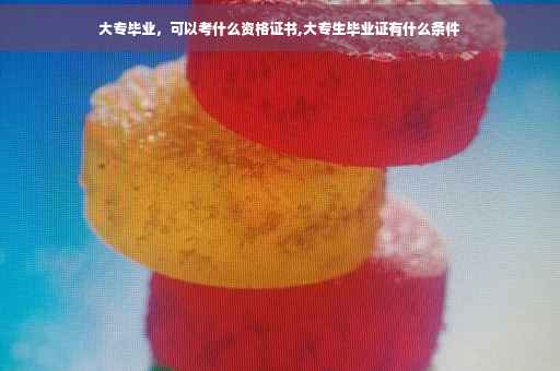 大专毕业，可以考什么资格证书,大专生毕业证有什么条件