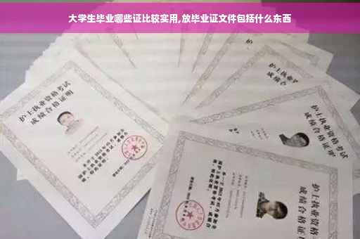 大学生毕业哪些证比较实用,放毕业证文件包括什么东西