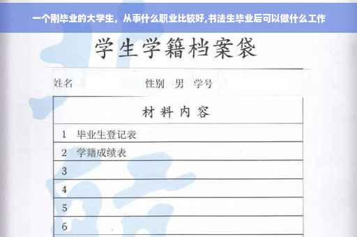 一个刚毕业的大学生，从事什么职业比较好,书法生毕业后可以做什么工作