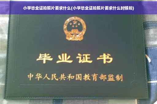 小学毕业证拍照片要求什么(小学毕业证拍照片要求什么时候拍)
