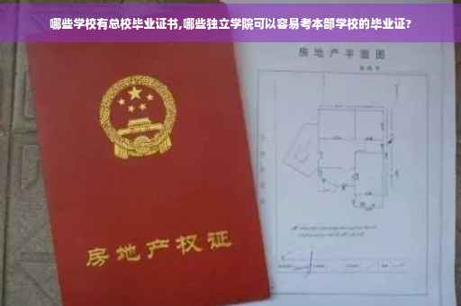 哪些学校有总校毕业证书,哪些独立学院可以容易考本部学校的毕业证?