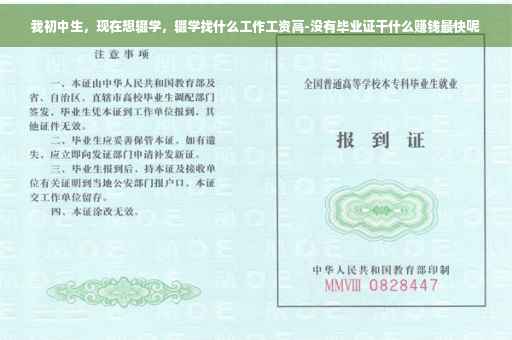 我初中生，现在想辍学，辍学找什么工作工资高-没有毕业证干什么赚钱最快呢