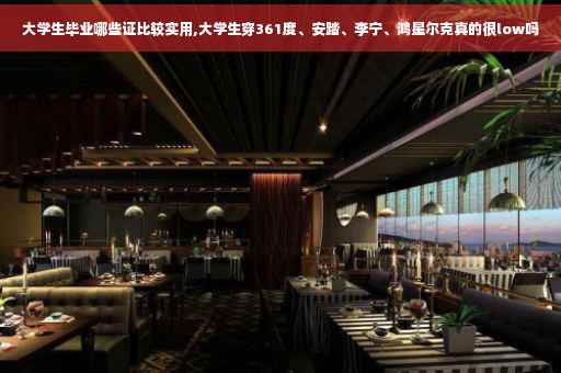大学生毕业哪些证比较实用,大学生穿361度、安踏、李宁、鸿星尔克真的很low吗
