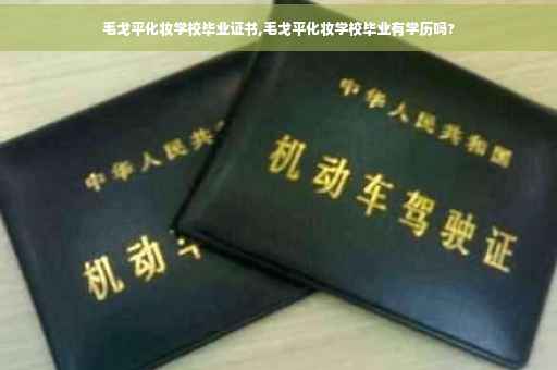 毛戈平化妆学校毕业证书,毛戈平化妆学校毕业有学历吗?