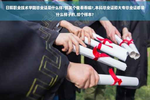 日照职业技术学院毕业证是什么样?能发个我看看嘛?,本科毕业证和大专毕业证都是什么样子的,给个样本?