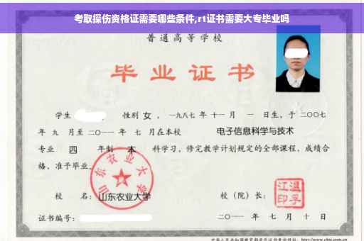 考取探伤资格证需要哪些条件,rt证书需要大专毕业吗
