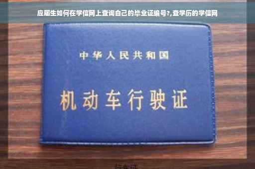 应届生如何在学信网上查询自己的毕业证编号?,查学历的学信网
