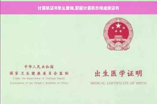 计算机证书怎么查询,职称计算机合格成绩证书