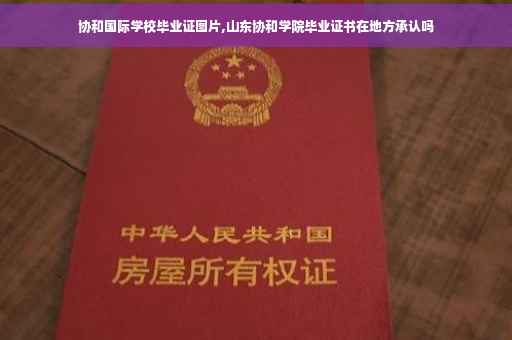 协和国际学校毕业证图片,山东协和学院毕业证书在地方承认吗